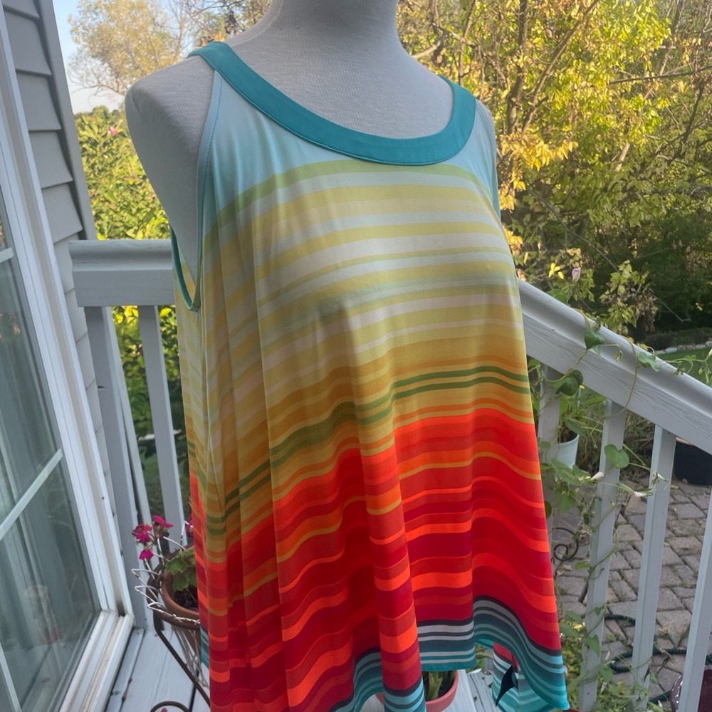 Worthington Multicolor Striped Tank Top